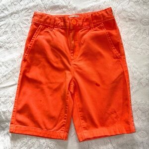 Place Bright Orange Boys Flat Front Shorts